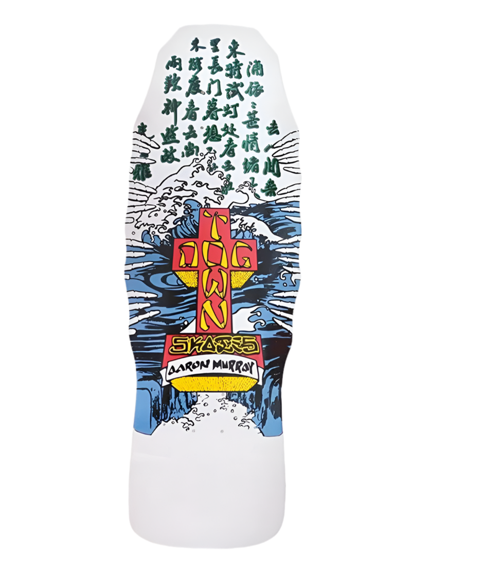 DOGTOWN AARON MURRAY FINGERS 80'S WHITE DIP REISSUE SHAPED DECK