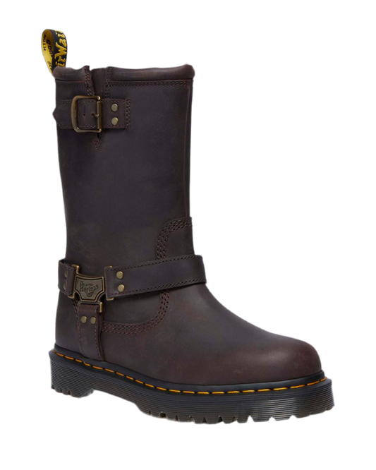 ANISTONE HI LEATHER BIKER BOOTS