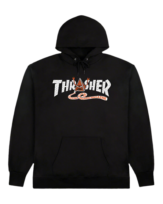 THRASHER X TOY MACHINE PYRAMID BLACK