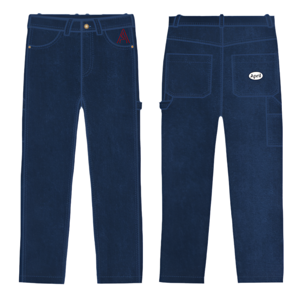 APRIL BLUE CARPENTER JEANS