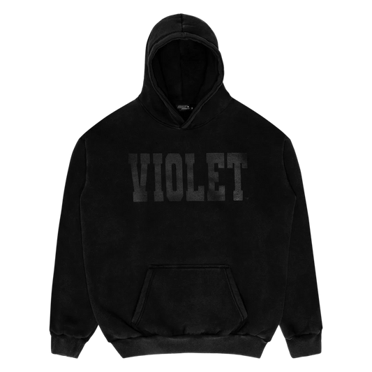 DAVID ENTH X VIOLET LOGO HOODIE